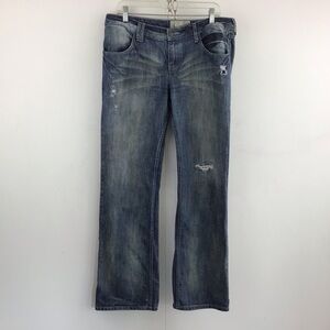 American Rag Cie Y2K 90’s boho distressed bootcut jeans size 13